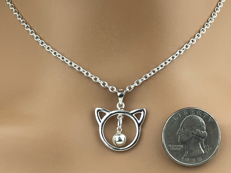 Sterling Silver Kitten with Bell
