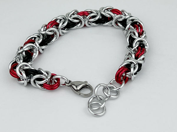 7" with 1" Extender Chainmaille Bracelet Day Collar 24/7 Wear