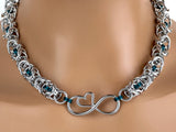 Ready to Ship Chainmaille Infinity Heart