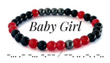 Morse Code Bracelet Set, Owned, Daddy, Baby Girl, Master, Princess