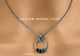 Custom Morse Code O Ring
