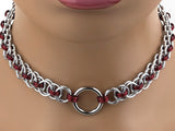 Chainmaille BDSM O Ring Day Collar 24/7 Wear