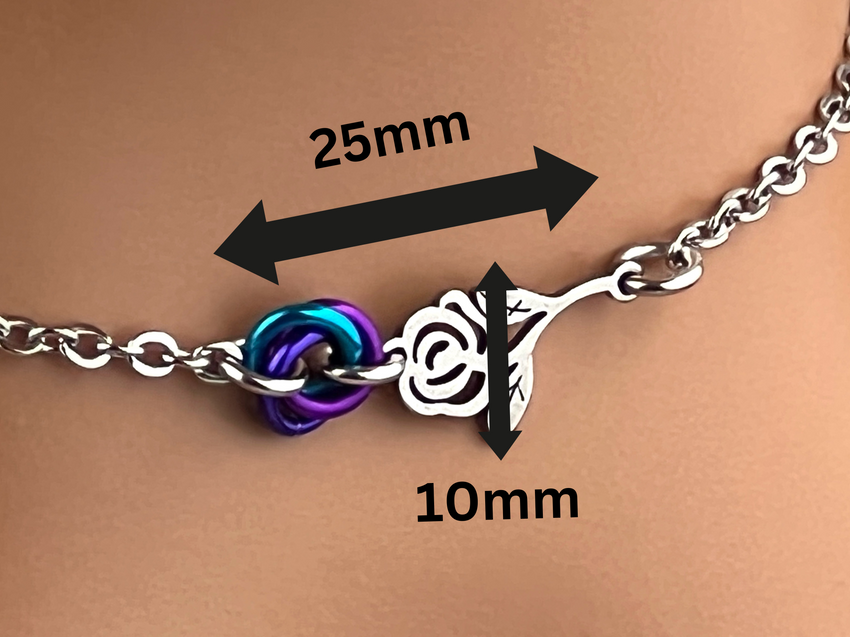 Rose Lovers O Ring Knot, 24 7 Wear Collar