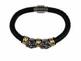 Leather Lion Men's Bracelet, Master Owner Bracelet